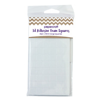 Square Double Sided Adhesive Foam Pads 132pcs - 12mm x 3mm