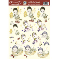 Cute Children Paper Tole Sheet