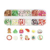 12 x Christmas Flat Resin Shapes