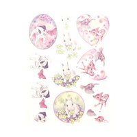 Yvonne Creations Cuties in Purple Animal A4 Die Cut Paper Tole Decoupage
