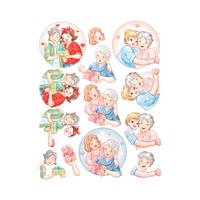 Yvonne Creations Bubbly Girls Mothers Day A4 Die Cut Paper Tole Decoupage