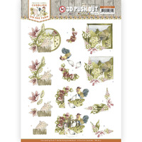 Cuddling on the Farm Chicken Paper Tole/ Decoupage Die Cut Sheet