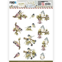 Precious Marieke Birds & Berries A4 Die Cut Paper Tole Decoupage