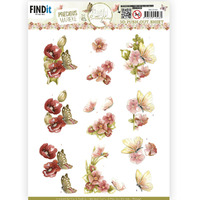 Precious Marieke - Beautiful Butterflies A4 Die Cut Paper Tole Decoupage