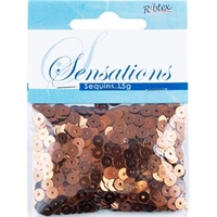 Sequins 5mm Flat Copper