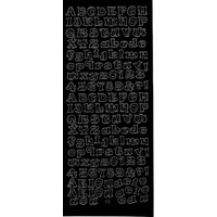 Quirky Font 11mm Alphabet BLACK