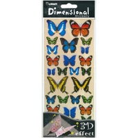 Classic Butterflies Dimensional Stickers