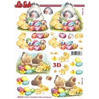 Easter Chickens. Chicks & Eggs Paper Tole