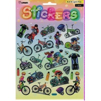 BMX Bikes with Silver Trim Stickers