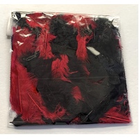 Feathers Red & Black 10gm Pack