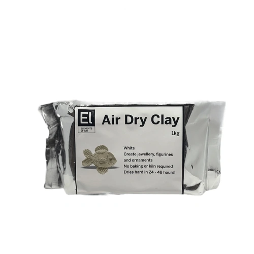 Elements of Art - Air Dry Clay - White 1kg