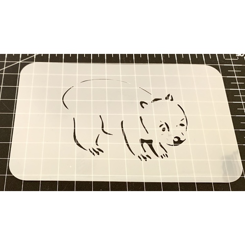 Australian Animals Wombat Stencil