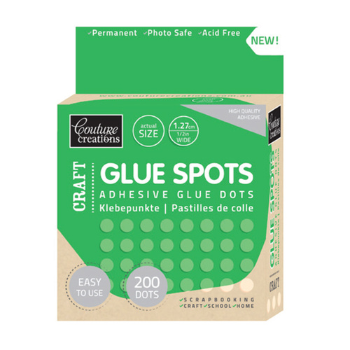 Glue Dots / Spot  1.27cm Clear Adhesive  x 200