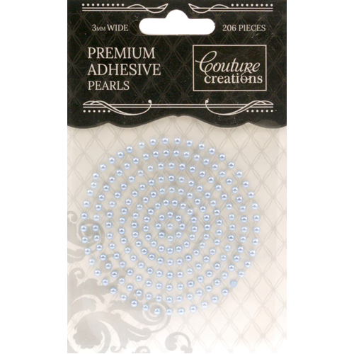 Adhesive Pearls - Cornflower Blue (206pc - 3mm)