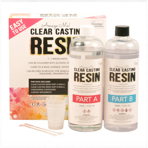 Casting Resin - A side 500ml clear finish + Casting Resin - B side 500ml clear finish