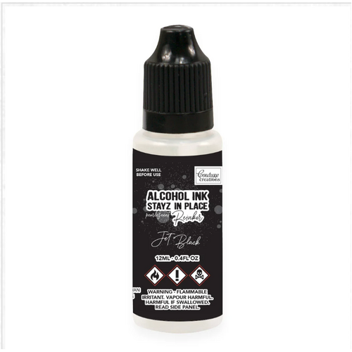 Jet Black Pearlescent Alcohol Ink Pad reinker