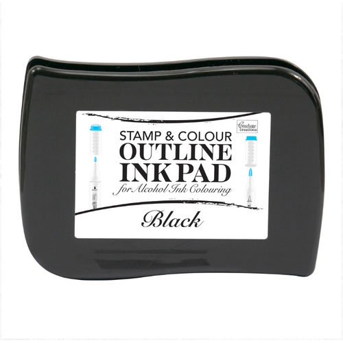 Black - Stamp and Colour - Outline Ink Pad 