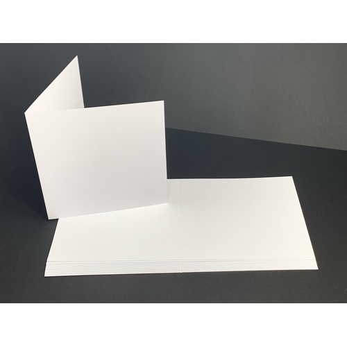 White Square 140mm  210gsm Card (10 pack)