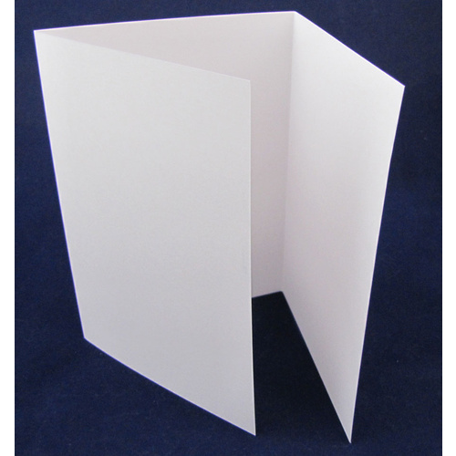Three Panel A6 Folded 300 gsm Cards x 10