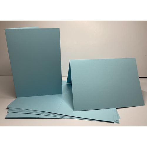 Pale Blue Single Fold Card Size B (A6)