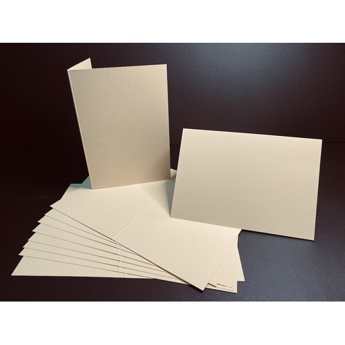 Buff Single Fold Card Size B (A6) Pk 10