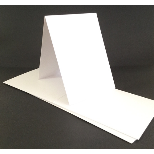 Tent Fold White 300gsm Card Single Fold SIZE B (10 Pack) [Supply Envelopes: Yes]