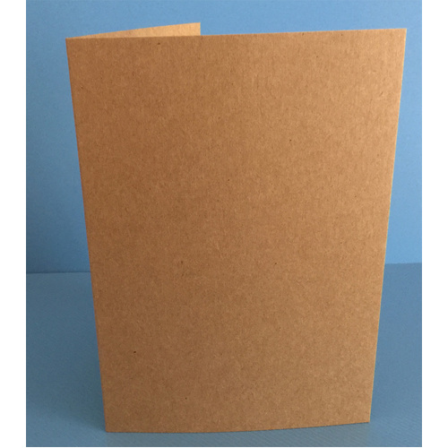 Kraft 280gsm Single Fold Card custom size
