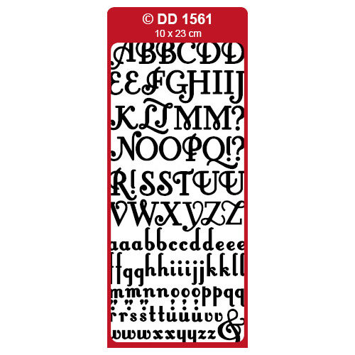 Fancy Script Upper & Lower Case Alphabet Large