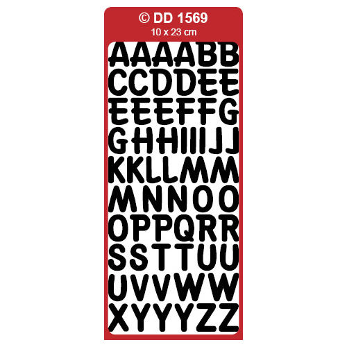 Upper case large letter alphabet sticker