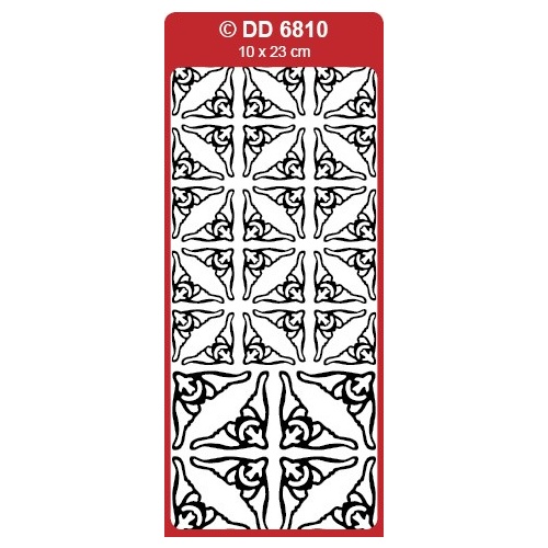 Decorative Victorian Corners Peel Off Stickers