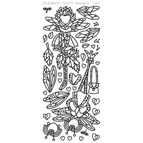 Elizabeth Crafts Dragonfly Ladies Two Sticker