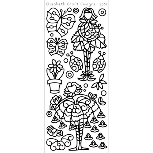 Elizabeth Crafts Flower Cuties 2 Stickers