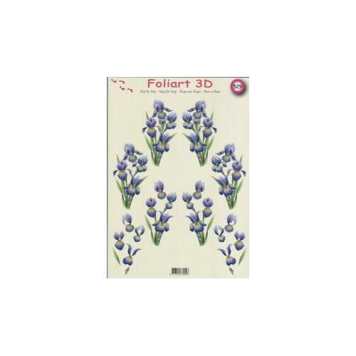 Purple Iris Paper Tole/decoupage