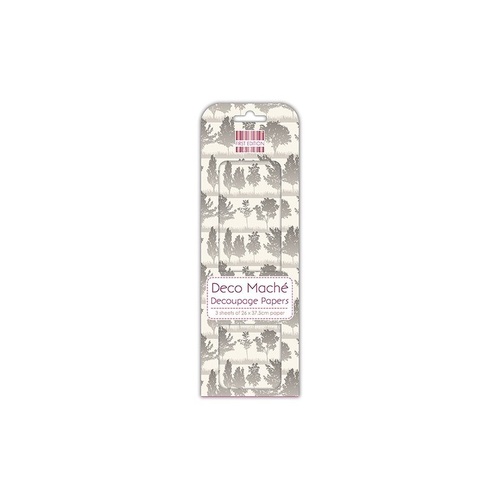 Deco Mache - First Edition Trees Decoupage papers - 3 Sheets