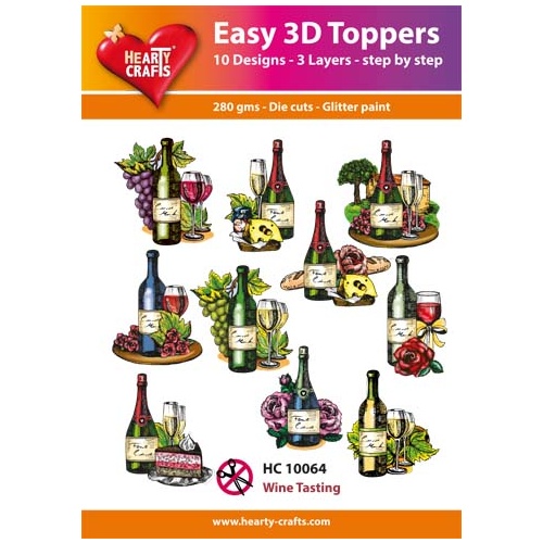 Wine & Grapes Die Cut Paper Tole