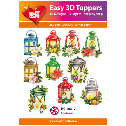 Hearty Crafts Christmas Lanterns Die Cut Paper Tole