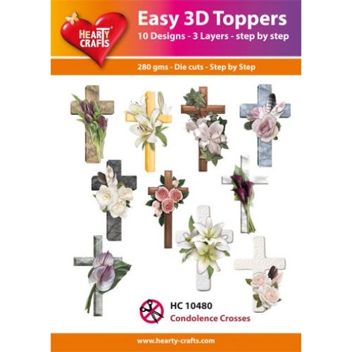 Condolence Crosses Die Cut Paper Tole