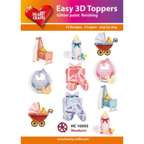 Hearty Crafts Newborn Baby Die Cut Paper Tole