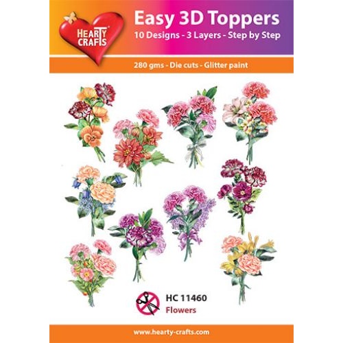 Hearty Crafts Flowers Die Cut Paper Tole