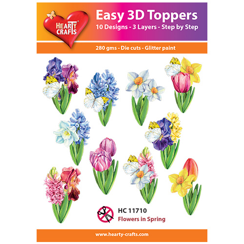 Hearty Crafts Flowers in Spring Die Cut Paper Tole