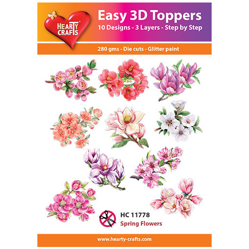 Hearty Crafts Spring Blossom & Flowers Die Cut Paper Tole