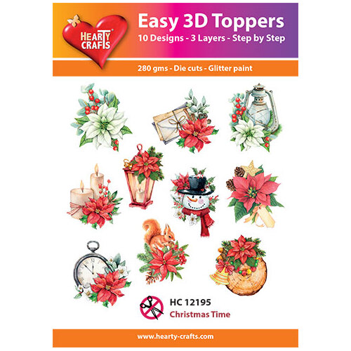 Hearty Crafts  Christmas Time Die Cut Paper Tole