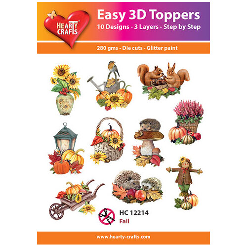 Hearty Crafts Autumn Fall Die Cut Paper Tole