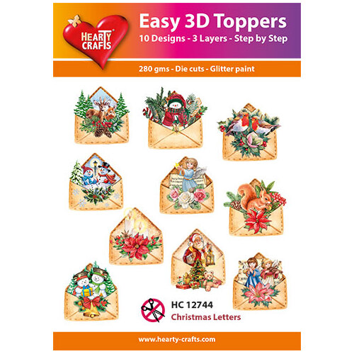 Hearty Crafts Christmas Letters Die Cut Paper Tole