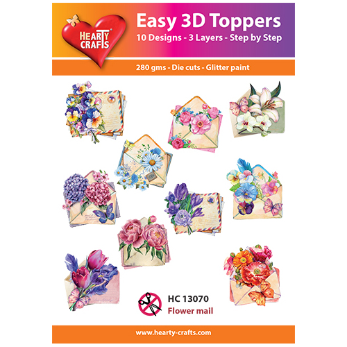 Hearty Crafts Flower Mail Die Cut Paper Tole