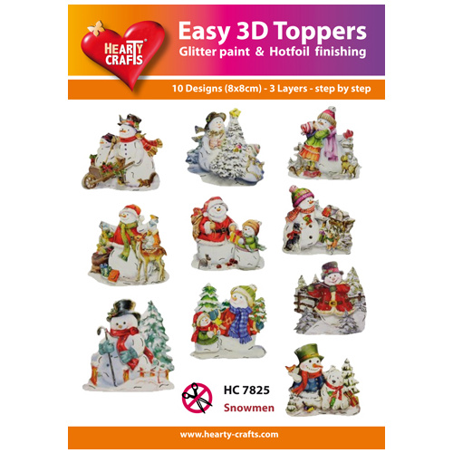 Hearty Crafts Snowman Die Cut Paper Tole