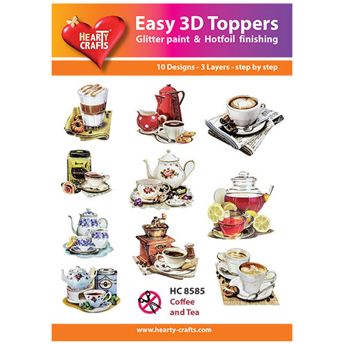 Hearty Crafts Coffee & Tea Die Cut Paper Tole