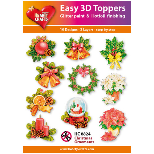 Hearty Crafts Christmas Ornaments Die Cut Paper Tole