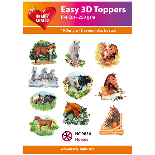 Hearty Crafts Horses Die Cut Paper Tole