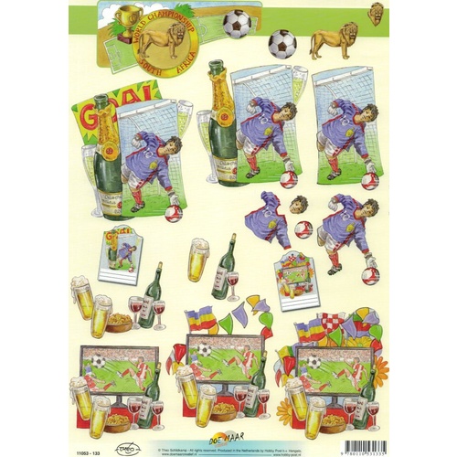 Soccer Celebrations Paper Tole